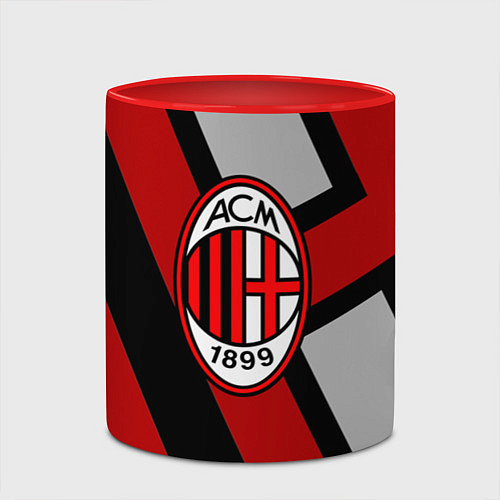 Кружка цветная Milan FC 1899 / 3D-Белый + красный – фото 2