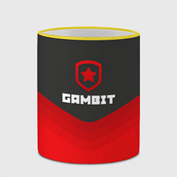 Кружка 3D Gambit Gaming Uniform, цвет: 3D-желтый кант — фото 2