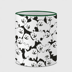 Кружка 3D Undertale Annoying dog, цвет: 3D-зеленый кант — фото 2