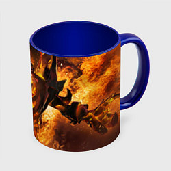 Кружка 3D Nevermore Hell, цвет: 3D-белый + синий