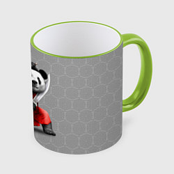 Кружка 3D Master Panda, цвет: 3D-светло-зеленый кант