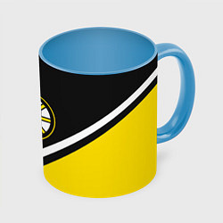 Кружка 3D NHL: Boston Bruins, цвет: 3D-белый + небесно-голубой