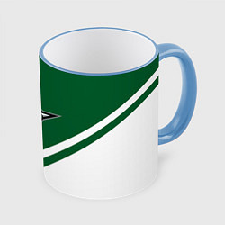 Кружка 3D NHL: Dallas Stars, цвет: 3D-небесно-голубой кант