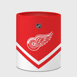 Кружка 3D NHL: Detroit Red Wings, цвет: 3D-белый + красный — фото 2