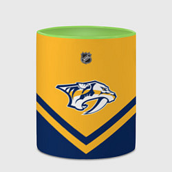 Кружка 3D NHL: Nashville Predators, цвет: 3D-белый + светло-зеленый — фото 2