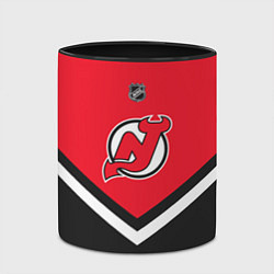 Кружка 3D NHL: New Jersey Devils, цвет: 3D-белый + черный — фото 2