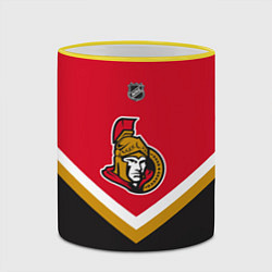 Кружка 3D NHL: Ottawa Senators, цвет: 3D-желтый кант — фото 2