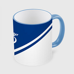 Кружка 3D NHL: Tampa Bay Lightning, цвет: 3D-небесно-голубой кант
