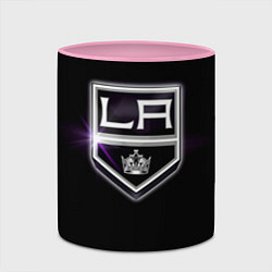 Кружка 3D Los Angeles Kings, цвет: 3D-белый + розовый — фото 2