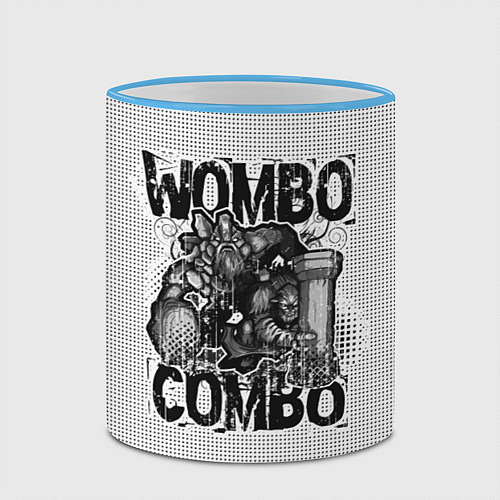 Кружка цветная Combo Wombo / 3D-Небесно-голубой кант – фото 2