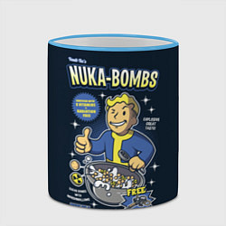 Кружка 3D Nuka Bombs, цвет: 3D-небесно-голубой кант — фото 2