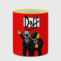 Кружка 3D Daff Punk, цвет: 3D-желтый кант — фото 2