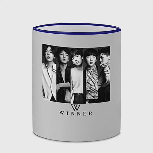 Кружка цветная Winner K-Pop / 3D-Синий кант – фото 2
