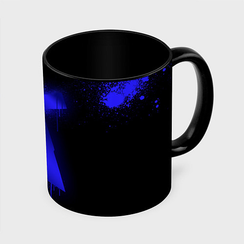 Кружка цветная Titan: Black collection / 3D-Белый + черный – фото 1