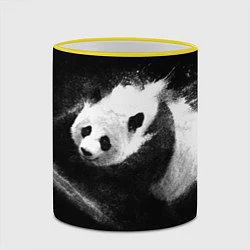 Кружка 3D Молочная панда, цвет: 3D-желтый кант — фото 2