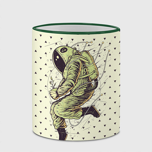 Кружка цветная Зеленая миссия / 3D-Зеленый кант – фото 2