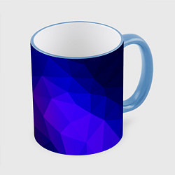 Кружка 3D Red&Blue, цвет: 3D-небесно-голубой кант