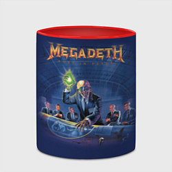 Кружка 3D Megadeth: Rust In Peace, цвет: 3D-белый + красный — фото 2