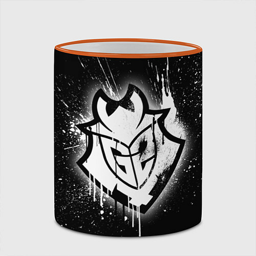 Кружка цветная Gamers 2: Black collection / 3D-Оранжевый кант – фото 2