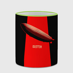 Кружка 3D Led Zeppelin: Red line, цвет: 3D-светло-зеленый кант — фото 2