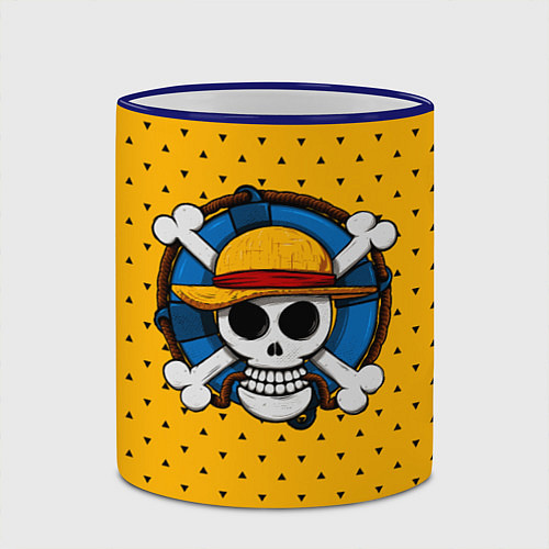 Кружка цветная One Pirate / 3D-Синий кант – фото 2