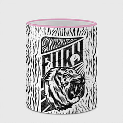Кружка 3D Fury Tiger, цвет: 3D-розовый кант — фото 2