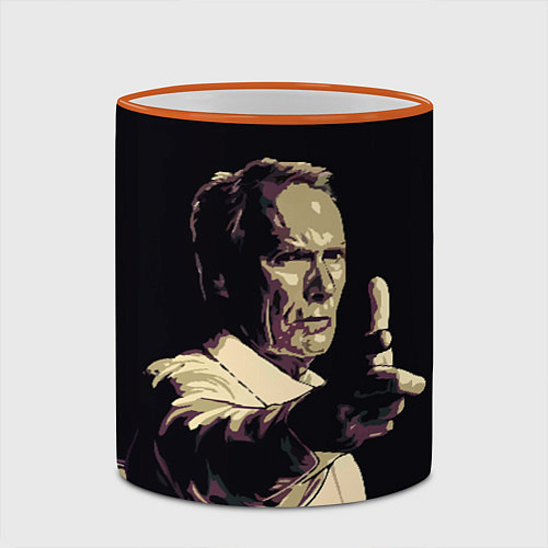 Кружка цветная Гран Торино / 3D-Оранжевый кант – фото 2