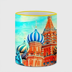 Кружка 3D Blue Kremlin, цвет: 3D-желтый кант — фото 2