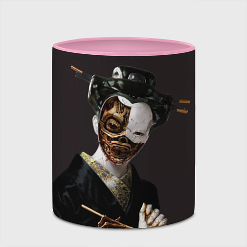 Кружка цветная Ghost In The Shell 1 / 3D-Белый + розовый – фото 2