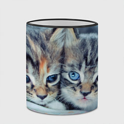 Кружка 3D Котята, цвет: 3D-черный кант — фото 2