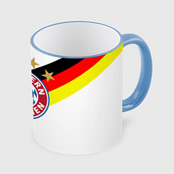 Кружка 3D FC Bayern: Germany, цвет: 3D-небесно-голубой кант