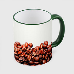Кружка 3D Coffee, цвет: 3D-зеленый кант