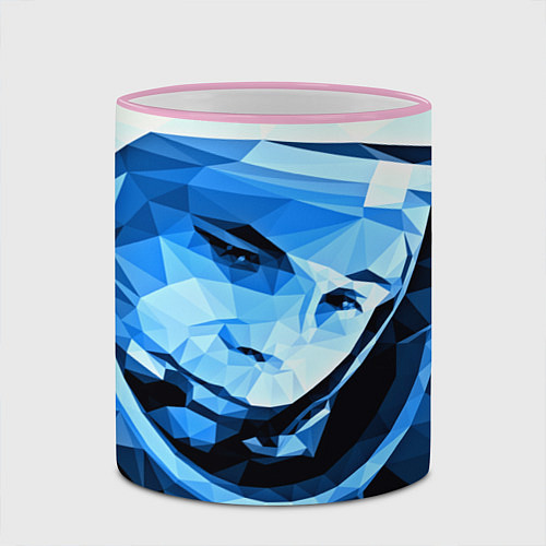 Кружка цветная Gagarin Art / 3D-Розовый кант – фото 2