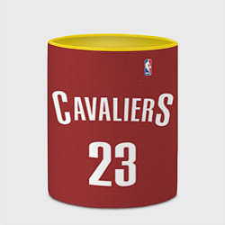 Кружка 3D Cavaliers Cleveland 23: Red, цвет: 3D-белый + желтый — фото 2