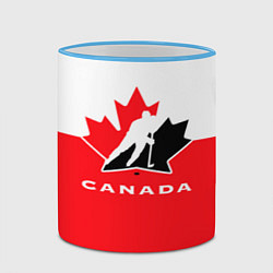 Кружка 3D Canada Team, цвет: 3D-небесно-голубой кант — фото 2