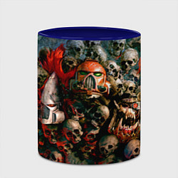 Кружка 3D Warhammer 40k: Skulls, цвет: 3D-белый + синий — фото 2