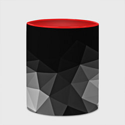 Кружка 3D Abstract gray, цвет: 3D-белый + красный — фото 2