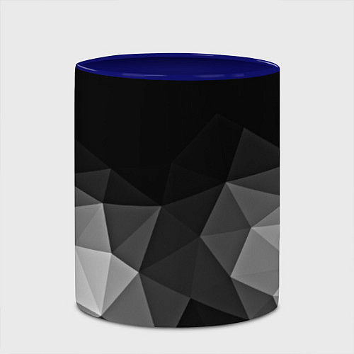 Кружка цветная Abstract gray / 3D-Белый + синий – фото 2