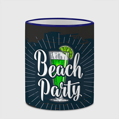 Кружка цветная Beach Party / 3D-Синий кант – фото 2