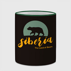 Кружка 3D Siberia: Land of Bears, цвет: 3D-зеленый кант — фото 2