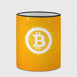Кружка 3D Bitcoin Orange, цвет: 3D-черный кант — фото 2