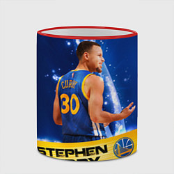 Кружка 3D Golden State Warriors 8, цвет: 3D-красный кант — фото 2