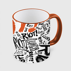 Кружка 3D Paramore: Riot, цвет: 3D-оранжевый кант
