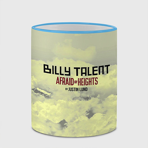 Кружка цветная Billy Talent: Afraid of Heights / 3D-Небесно-голубой кант – фото 2