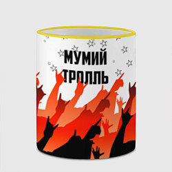 Кружка 3D Мумий Тролль, цвет: 3D-желтый кант — фото 2