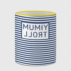 Кружка 3D Mumiy Troll, цвет: 3D-желтый кант — фото 2