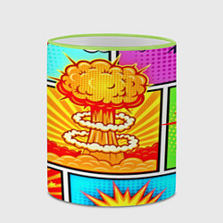 Кружка 3D Pop Art, цвет: 3D-светло-зеленый кант — фото 2