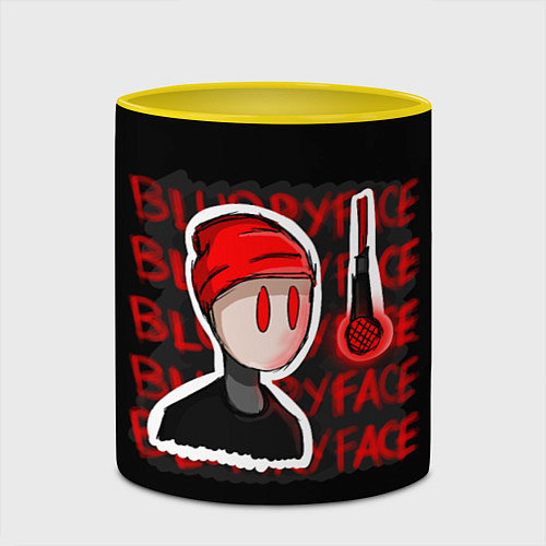 Кружка цветная TOP: Blurryface / 3D-Белый + желтый – фото 2