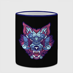 Кружка 3D Дуx волка, цвет: 3D-синий кант — фото 2