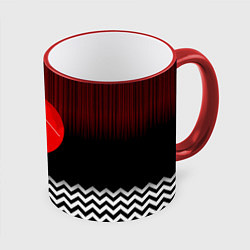 Кружка 3D Twin Peaks Sun, цвет: 3D-красный кант